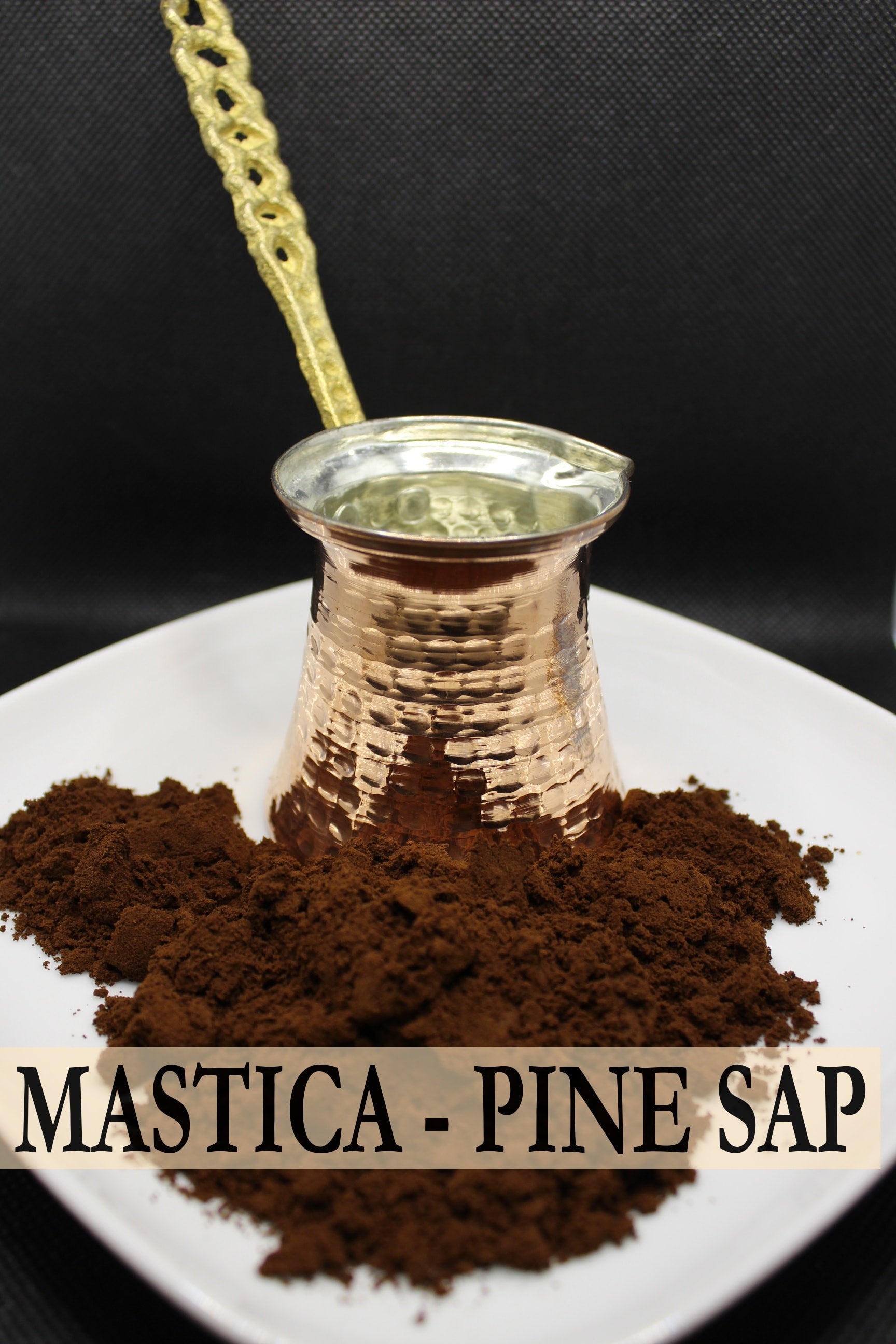 Ground Turkish Coffee with Pine Sap (Mastic Gum) | The Turkish Deli